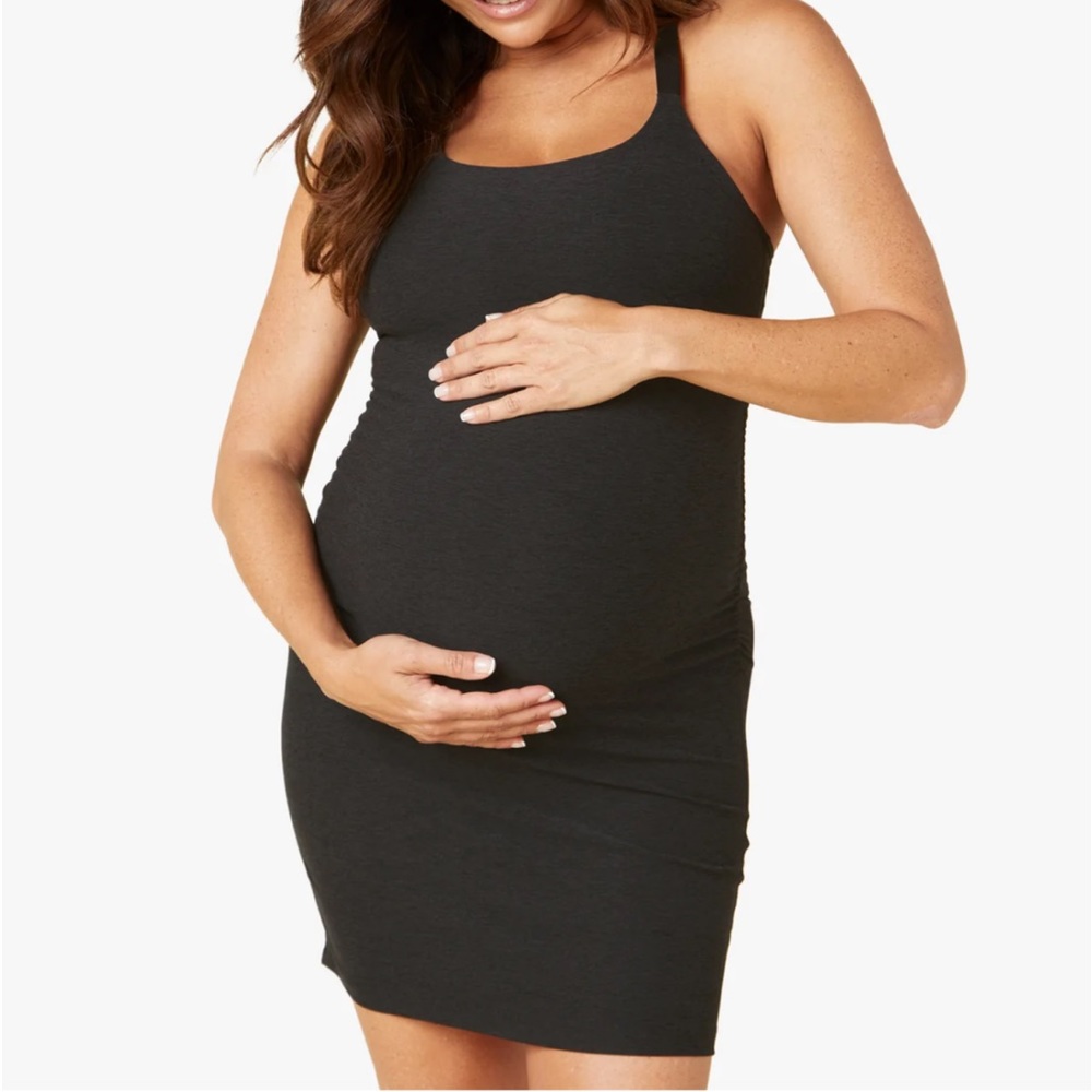 Beyond Yoga Spacedye Maternity Move It Dress in darkest night